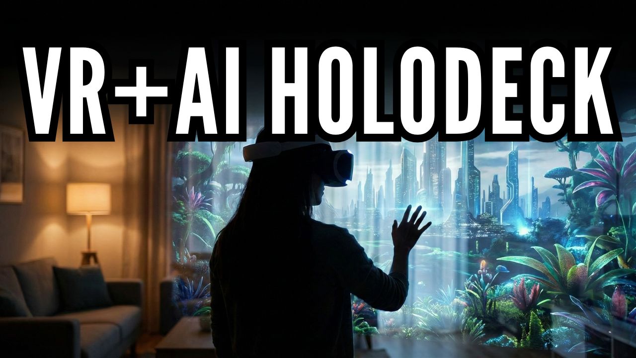 Mixed Reality Holodeck Experience with AI and VR