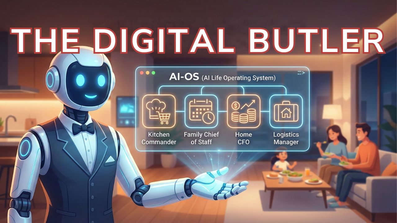 AI Digital Butler assisting with home administration and family logistics