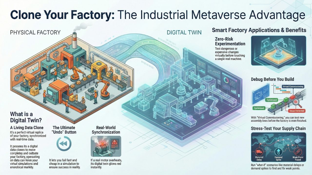 Infographic: Clone Your Factory - The Industrial Metaverse Advantage