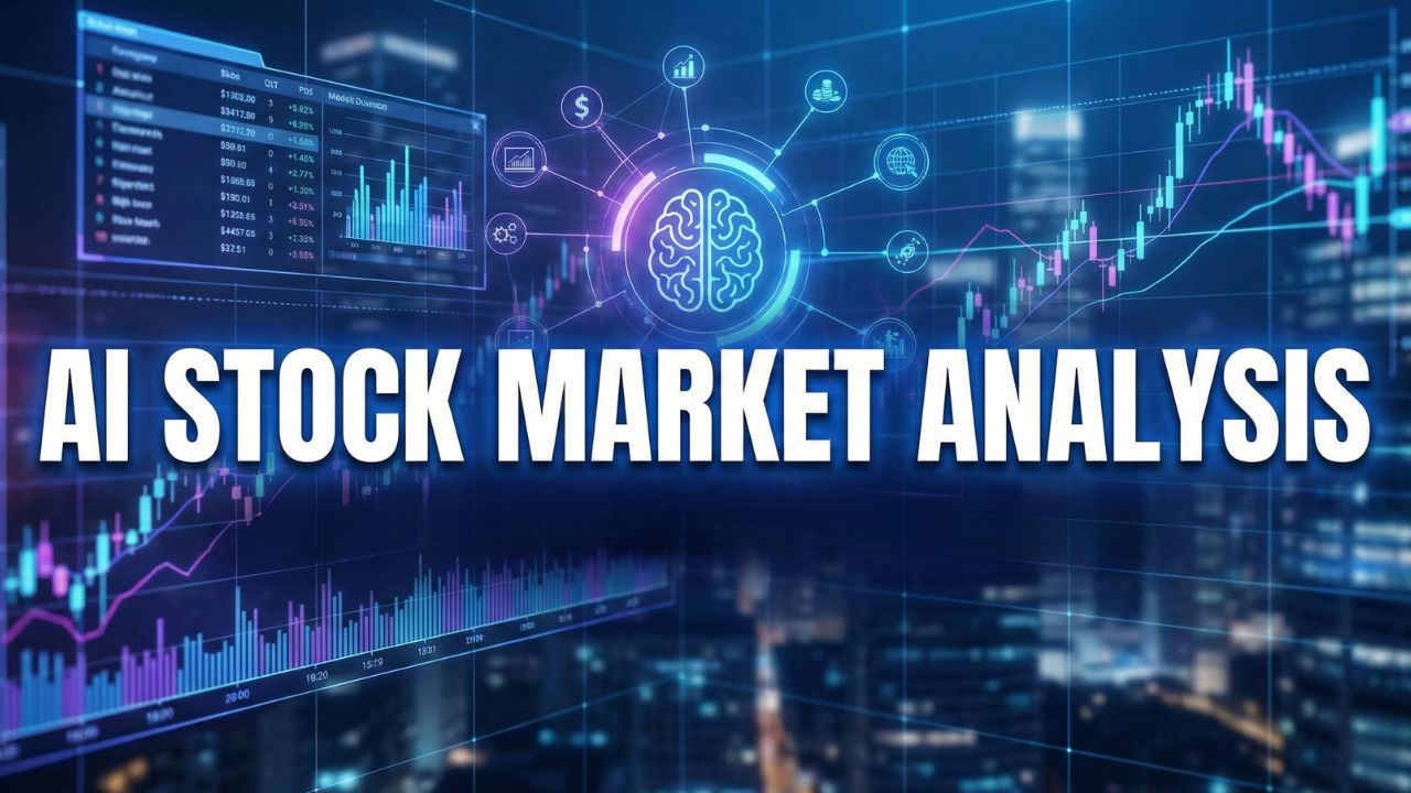 AI Stock Market Analysis visualization for solopreneurs