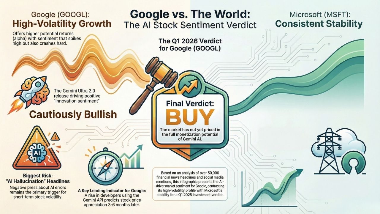 Infographic: Google (GOOGL) vs Microsoft (MSFT) AI Stock Sentiment Verdict 2026