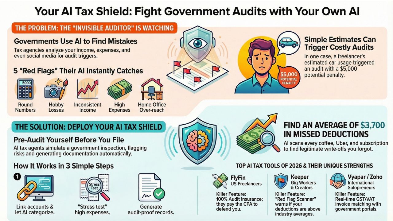 Infographic: Your AI Tax Shield - Fight Government Audits with Your Own AI