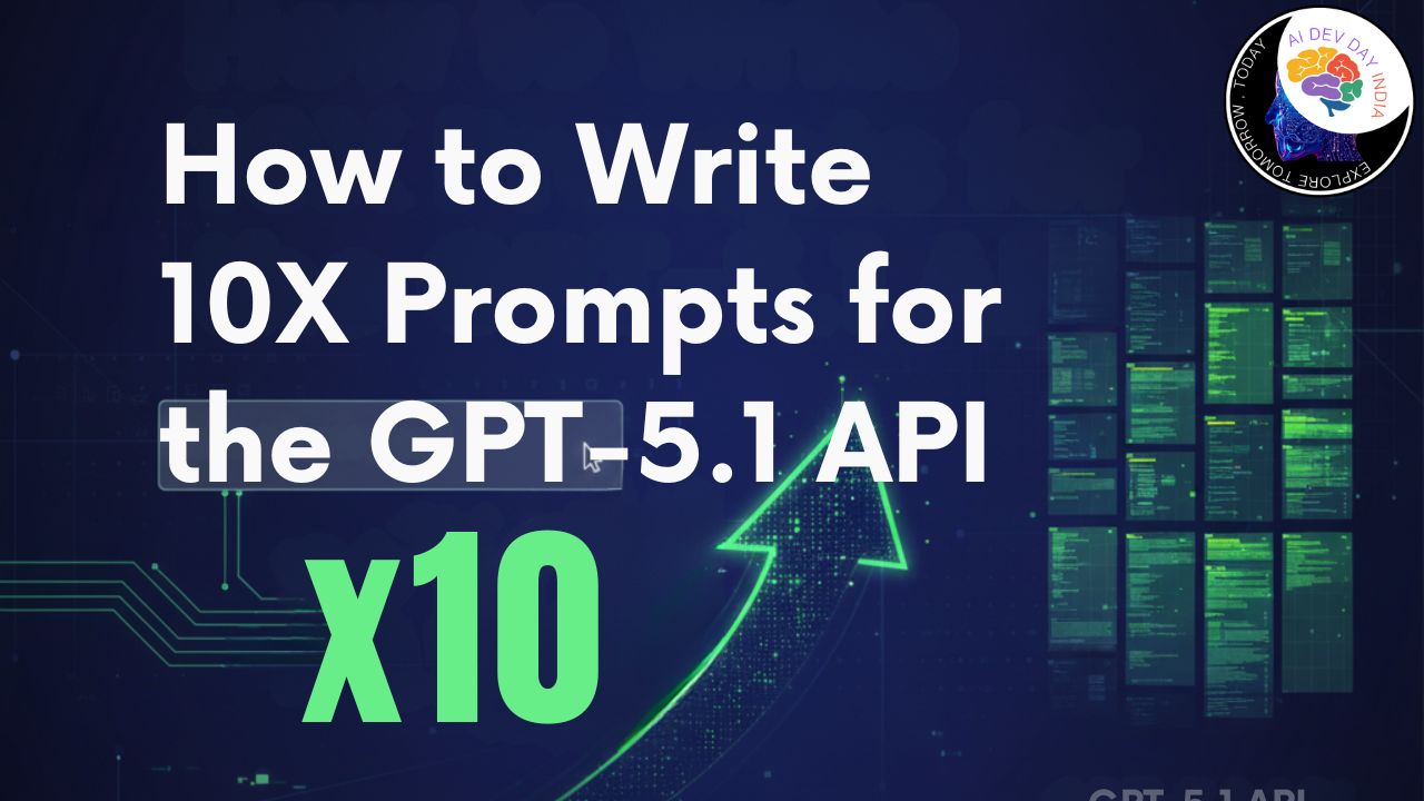 Conceptual image showing optimized prompting for GPT-5.1 API