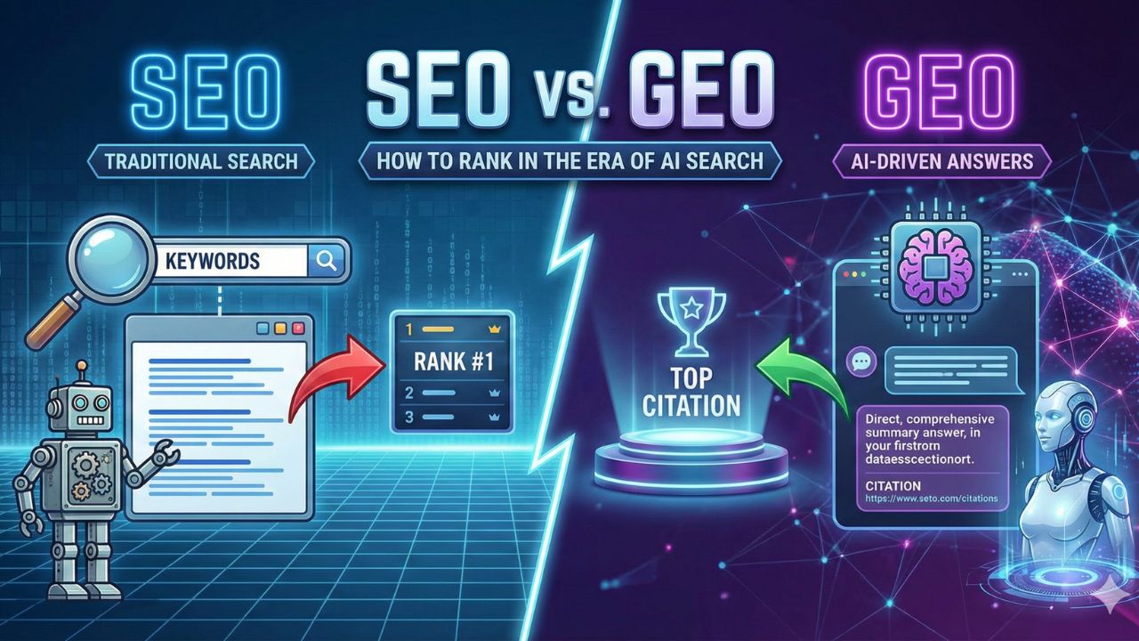SEO vs GEO Diagram