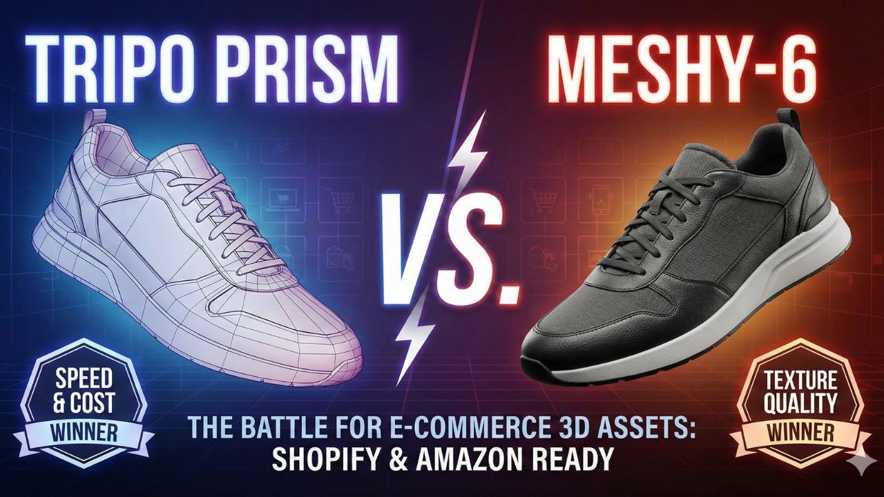 Tripo Prism vs Meshy-6 Review Cover