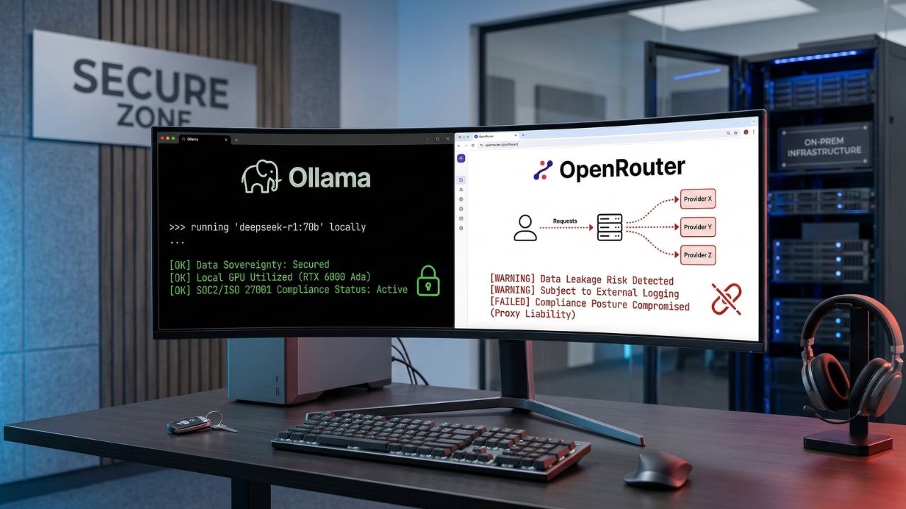 OpenRouter vs Ollama Security Comparison