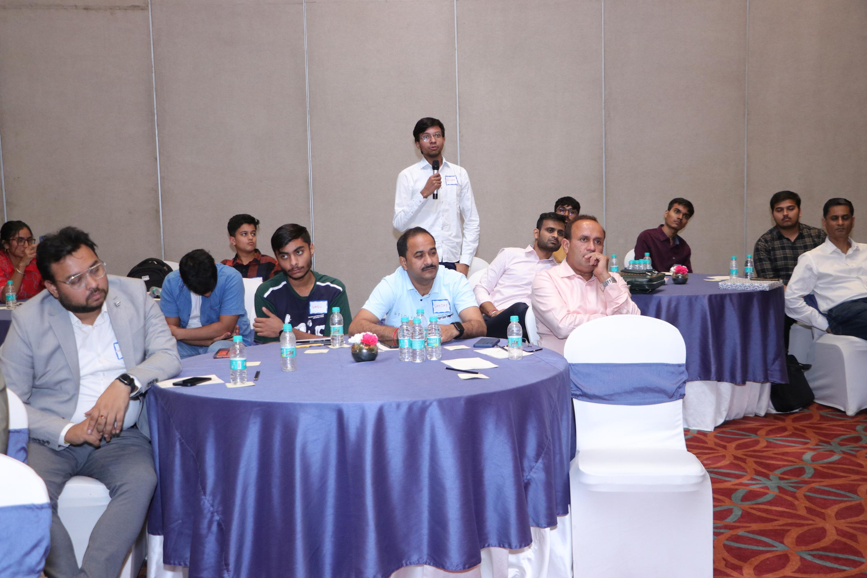 Audience engaging with L Venkata Subramaniam's session