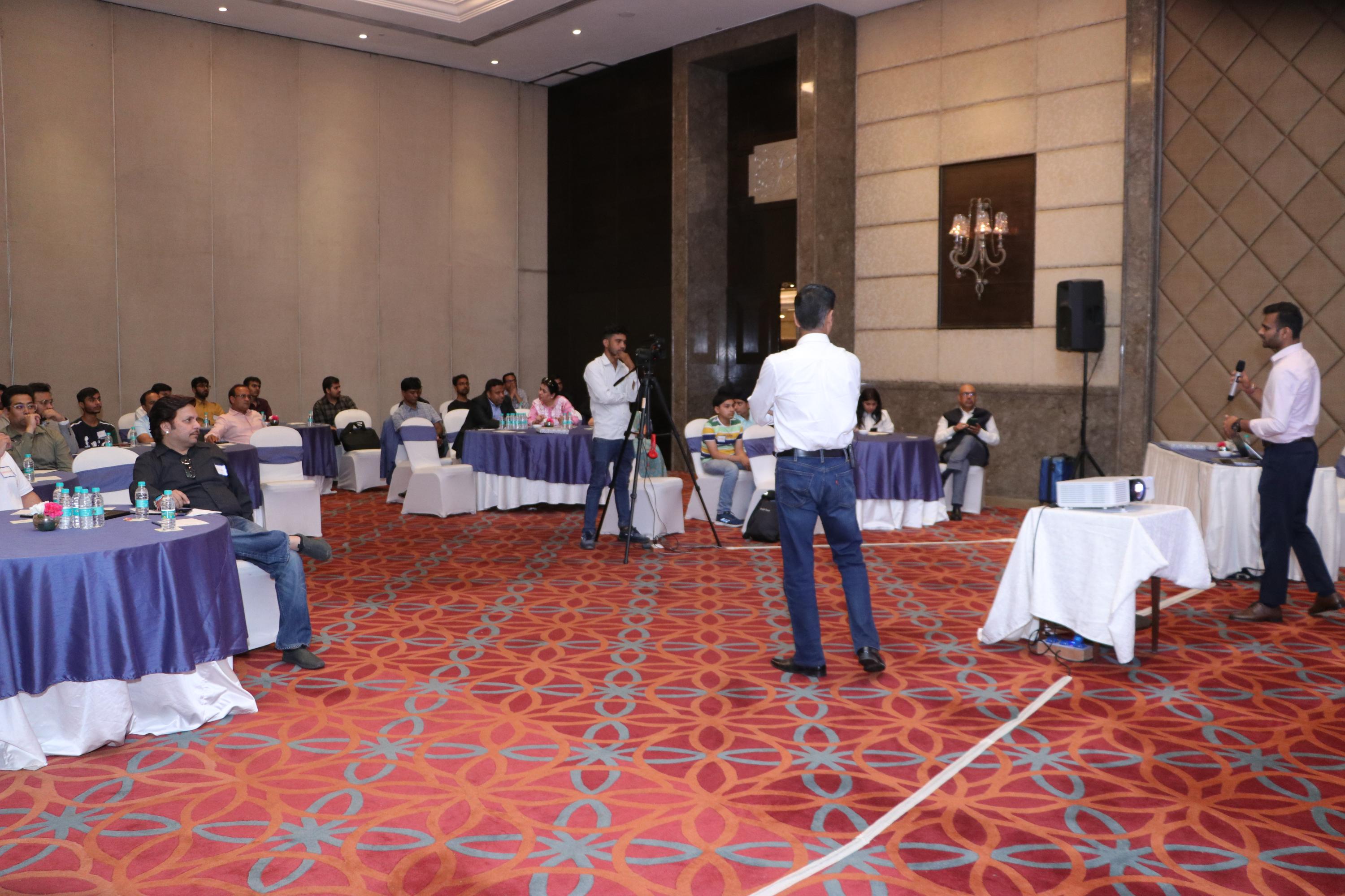 Sumit Mathur presenting at AI Dev Day India 2024