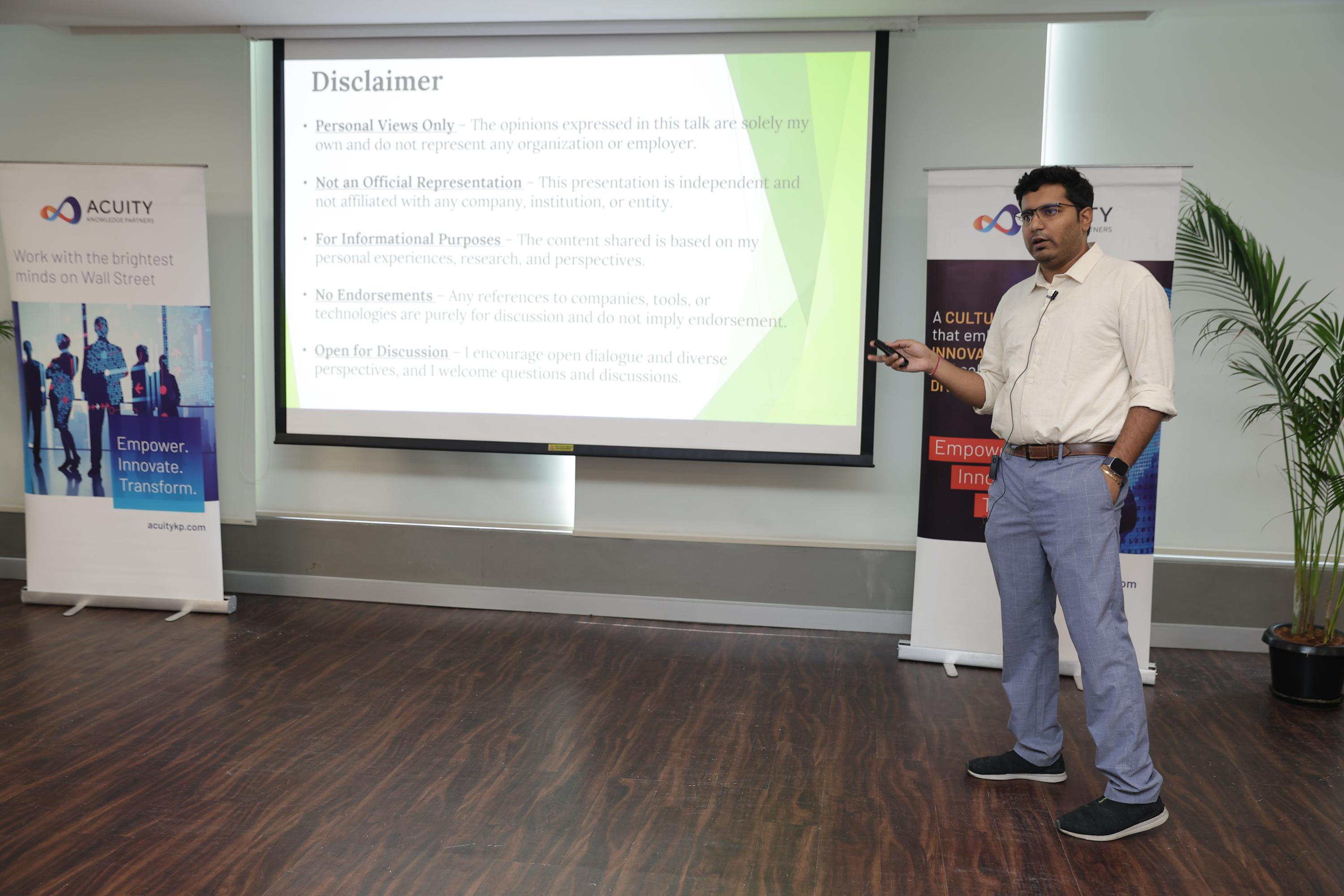 Key takeaways slide from the presentation