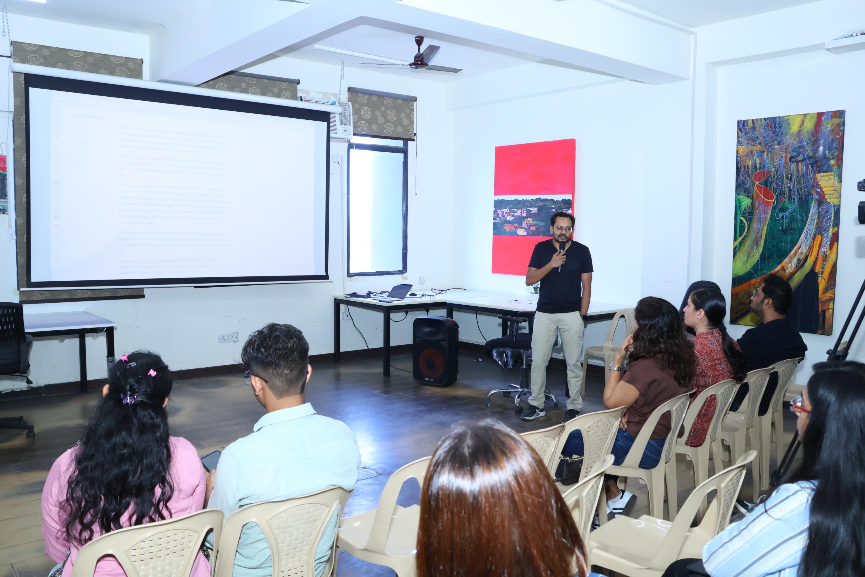 Anuvrat taking questions